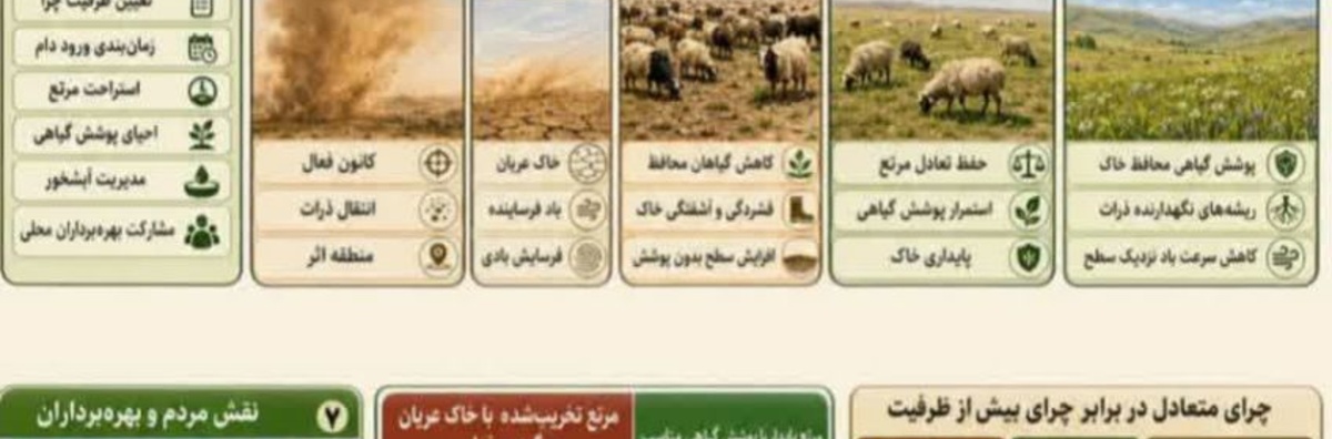 چرا و تخریب پوشش گیاهی 