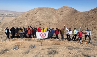 کاشت 40 اصله نهال توسط اعضای تیم کوهنوردی باشگاه بزرگمهر قاینی