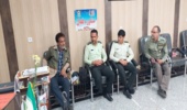 دیدار فرمانده پاسگاه انتظامی شهرستان با رییس اداره