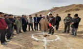 آئین کلنگ زنی و آغاز عملیات احداث سازه سنگ و ملات حوزه شهرک هاشمیه(روستای چاده)