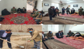 دیدار فرماندار و پرسنل اداره منابع طبیعی و آبخیزداری شهرستان زیرکوه با خانواده معزز شهیدان کارکرده و عرب