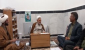 دیدار رئیس و کارکنان اداره منابع طبیعی با امام جمعه قاین 