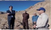 بازدید از پروژه در حال اجرای سنگ و ملات حوضه آبخیز بند شیخ روستای گل