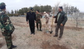 اجرای پویش درخت جان ایران در مرکز آموزش فرماندهی محمد رسول الله بیرجند 