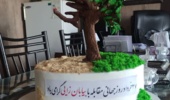 گرامیداشت روز جهانی مقابله با بیابانزایی در بشرویه با برش کیک نمادین احیای طبیعت