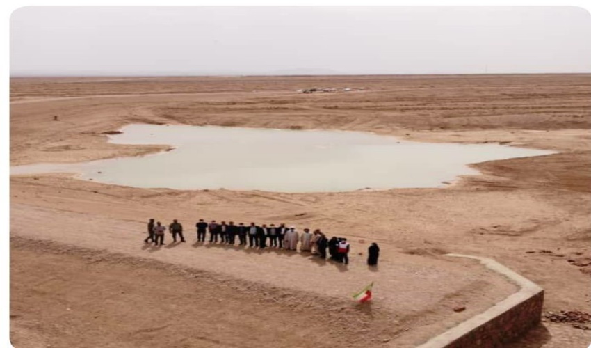 افتتاح بند خاکی ترنج واقع در حوزه آبخیز ارسک – فتح آباد بشرویه