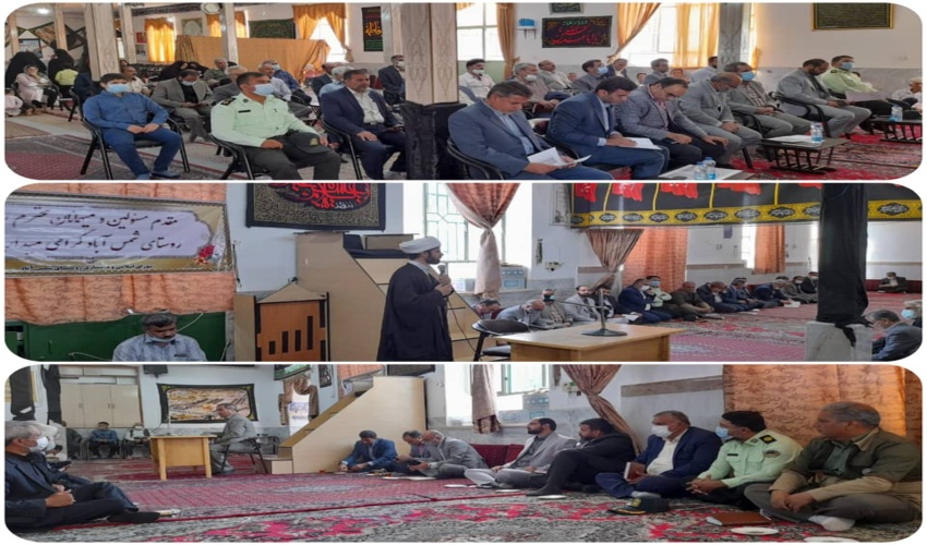 نشست صمیمانه با مردم روستاهای شمس آباد – دهنو – حسین آباد – چهکند 