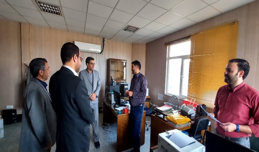 حضور فرماندار و معاون عمرانی در محل اداره منابع طبیعی فردوس