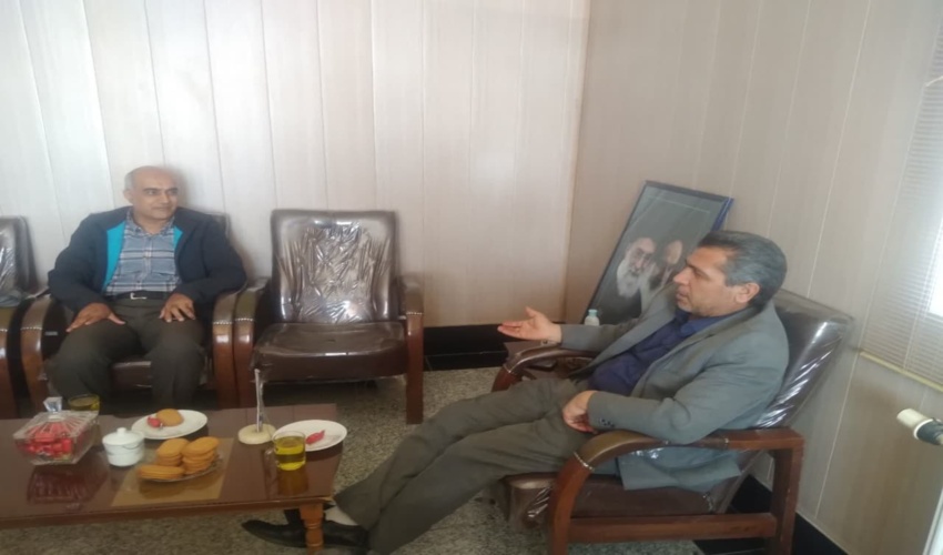 دیدار ریاست اداره آموزش، ترویج و مشارکت مردمی اداره کل منابع طبیعی و آبخیزداری با ریاست اداره منابع طبیعی فردوس 