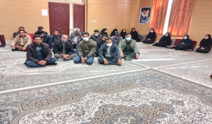 بزرگداشت هفته بسیج با قرائت زیارت عاشورا در مدیریت جهاد شهرستان خوسف