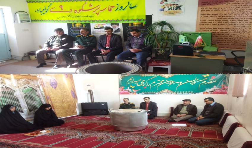 توزیع تنور گازی به نمایندگان گروه های جهادی بخش قهستان شهرستان درمیان 