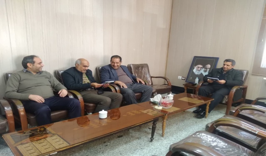 دیدار کارشناس اداره آموزش و ترویج استان با ریاست اداره
