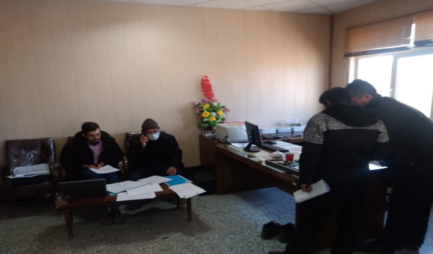 جلسه بررسی صورت وضعیت پیمانکار فردوس