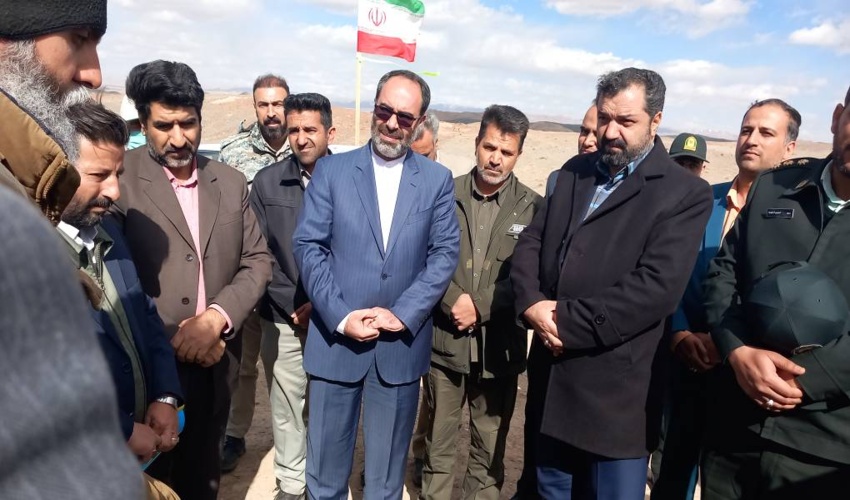 افتتاح و بهره برداری سازه آبخیزداری در حوزه آبخوان کلاته پدران 