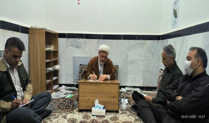 دیدار مدیر کل منابع طبیعی و آبخیزداری خراسان جنوبی با امام جمعه قاین