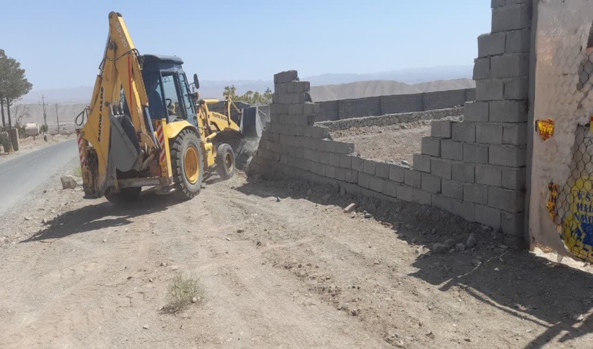 حکم قلع و قمع و رفع تصرف از اراضی ملی میر علی اجرا شد