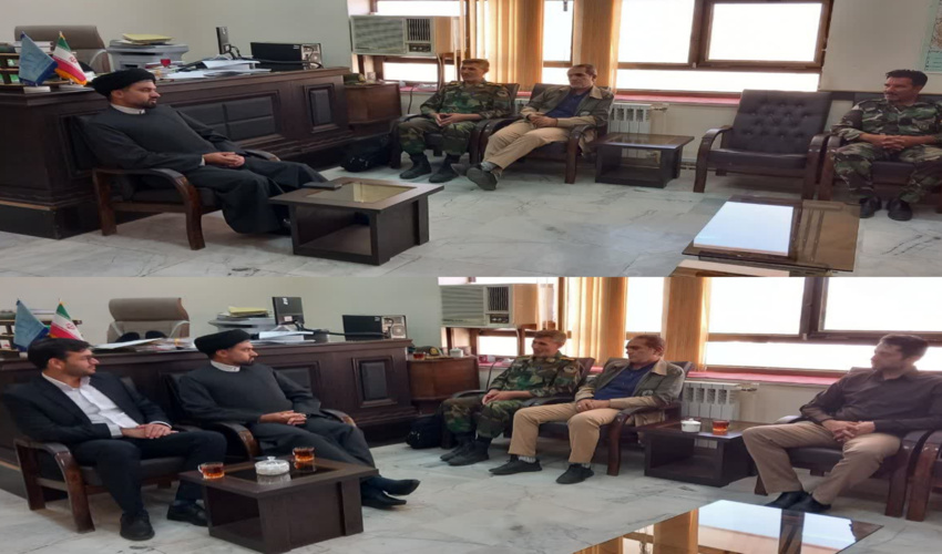 دیدار فرمانده یگان حفاظت استان با رئیس دادگستری و دادستان شهرستان زیرکوه