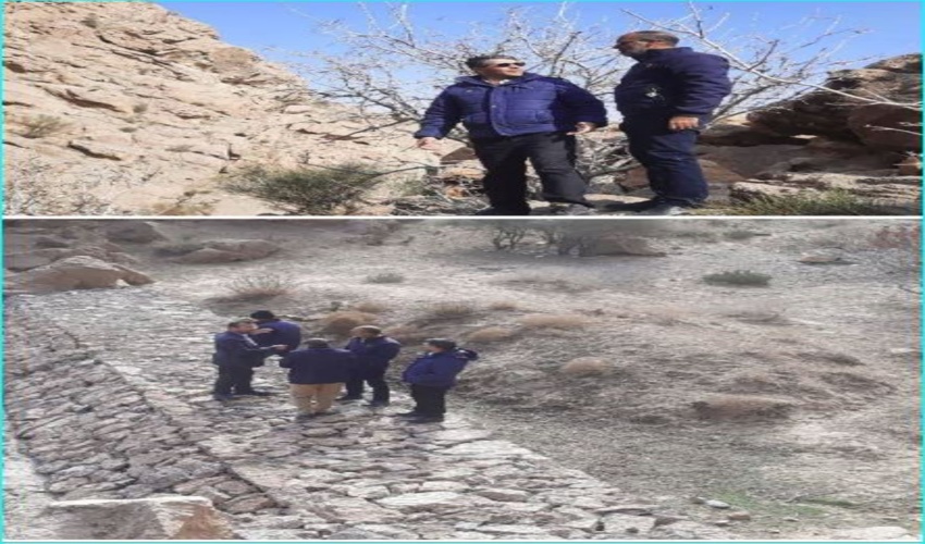 بازدید رئیس و کارشناس اداره منابع طبیعی و آبخیزداری شهرستان زیرکوه از بخش شاسکوه