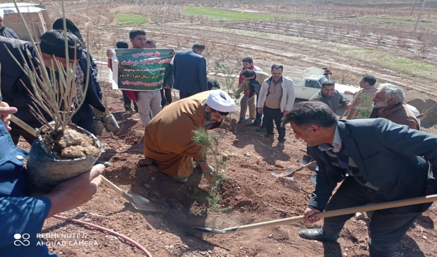 اجرای سومین پویش درختکاری همزمان با ایام الله دهه  فجر