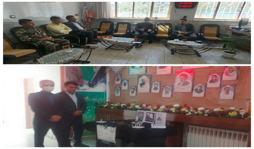 ادای احترام مدیر کل و رئیس اداره منابع طبیعی قاین به یادمان شهدا