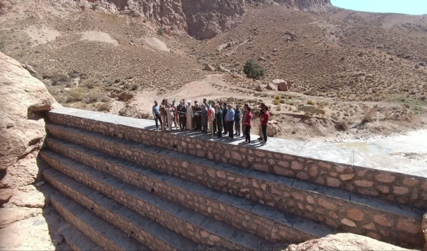 افتتاح پروژه آبخیزداری روستای پلنگ آباد بشرویه 