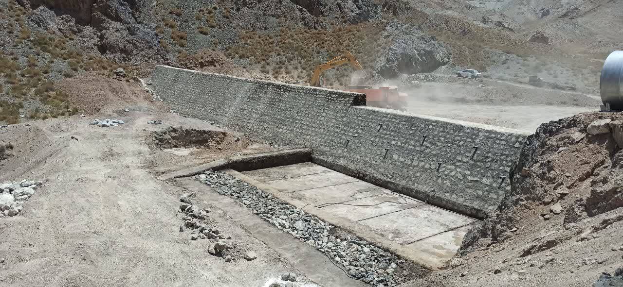 پایان عملیات اجرایی پروژه بزرگ سنگ و ملات آبخیزداری  در حوضه عربخانه شهرستان سربیشه